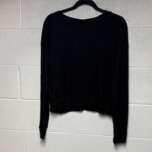 Abound Elegant Black Crew Neck Sweater